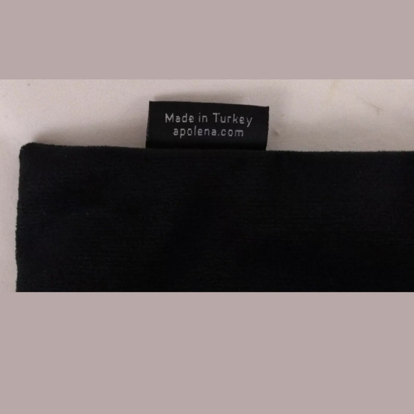 Apolena Decorative Black Velvet Pillow Case Set - Picture 3 of 5